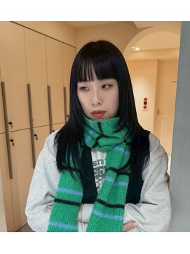 ヘアサロン ガリカ 表参道(hair salon Gallica) ＜ゲスト＞地毛風ブラック×ロングレイヤーのお洒落ヘア