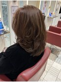 白髪ぼかしハイライト×透明感たっぷりベージュカラー