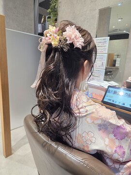 リップル(Ripple) 【海浜幕張 Ripple】袴オシャレハーフ×花リボンアレンジ