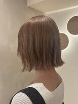 LUVISM 栄店/名古屋/ダブルカラー/ブリーチ/顔周りレイヤー/学割【5月1日OPEN(予定)】 ボブ/ミディアム/レイヤー/顔周りレイヤー/艶カラー/栄