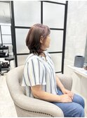 白髪ぼかし/白髪改善カラー/ショート/透明感カラー/脱白髪染め