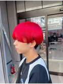 メンズハイトーン/落ちるレッドカラー