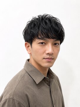 リライブ 名古屋(RELIVE) 癖毛メンズマッシュショートツーブロック名古屋国際センター