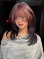 サンクマーケット 渋谷(cinq MARKET) 透明感ピンクミルクティーベージュとラベンダー*