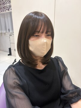 ハピネス 河原町店(Happiness) 四条河原町　ミディアムレイヤー　透明感カラー  亀田乃愛
