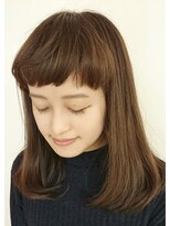 モノ ホン 甚目寺店(mono-Hon)&nbsp;重ためのカジュアルボブをきれいに伸ばした感じ