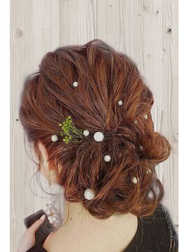 ハナココ 水戸店(hana Coco) ゆるふわアップ 結婚式二次会 ドレス 撮影 花嫁 お呼ばれ 水戸