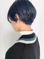 ヴェルダ 池袋店(verda)&nbsp;サックスブルー×簡単マニッシュショート