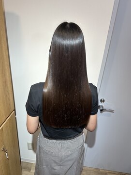 イオエ(ioe) 黒髪/ボブルフ/ネビージュ/小顔/ワンレン/髪質改善/グレージュ