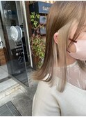 インナーカラー/イヤリングカラー/ミルクティーベージュ