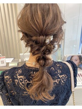 マージュ ギンザ(marju GINZA) タイトな編み込み＆玉ねぎアレンジ