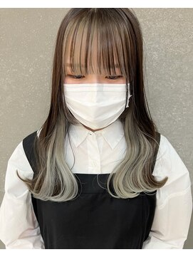 ロンド 表参道店(Lond) インナーカラー/イヤリングカラー/ミルクティーベージュ/表参道