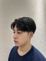 ヨシザワインク プレミアム 横浜 桜木町店(YOSHIZAWA Inc. PREMIUM)&nbsp;黒髪ツーブロック刈り上げソフトツイストスパイラルパーマ