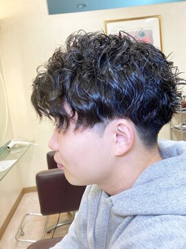 松本平太郎美容室 土浦パートワン(PART1) メンズスパイラルマッシュパーマ20代×30代×40代