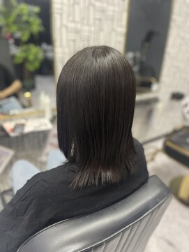 アローズ 久留米店(arose) 小顔大人可愛い外ハネシルキーベージュミディ20代30代40代