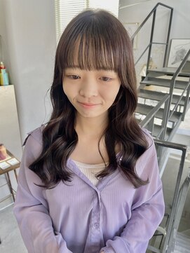 ヘアー アイス 御器所本店(HAIR ICI) 小顔ショコラアッシュヘルシースタイルふんわりカール