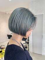 トラップヘアー 熊本ショートボブ切りっぱなしボブ髪質改善ストレート縮毛矯正