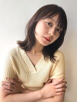 ラフ フロム ガーデン(Laf from GARDEN)&nbsp;【Laf 岡本聡美】グレーベージュ/くびレイヤーミディアムヘア