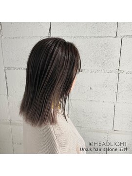 アーサス ヘアー サローネ 五井店(Ursus hair salone by HEADLIGHT) エアタッチバレイヤージュ×ピンクベージュ×ストレートロブ