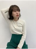 【切りっぱなしボブ】【外ハネボブ】