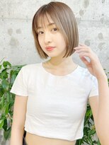 ハローバイシー 仙台(Hello by Sea)&nbsp;イメチェン×美髪[外はねボブ/ボブ/グレージュ]