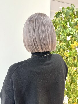 アオ(AO) 【AYAMI】ミニボブシルバーベージュ♪