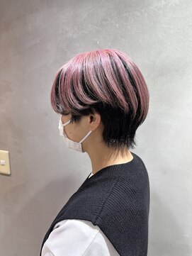 アクト(ACT) アンブレラカラー/ピンク/インナーカラー/ショート/表参道