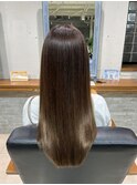 髪質改善 縮毛矯正 巻ける縮毛矯正 オリーブベージュ
