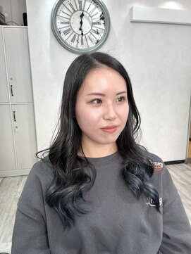 ベルヘアーデザイン 堺東(Belle hair Design) ブルーブラック/グラデーション/外国人風カラー/堺東
