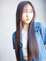 アッシュ 横浜店(Ash)&nbsp;韓国風シースルーバング×シルクストレート(髪質改善/縮毛矯正)