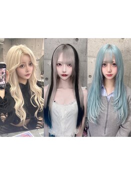 -エクステ×ブリーチ-どんなスタイルも自由自在！デザイン無限*[渋谷駅/ケアブリーチ/シールエクステ]