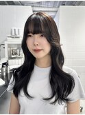 Mハッシュカットグレージュオリーブベージュ10代20代30代