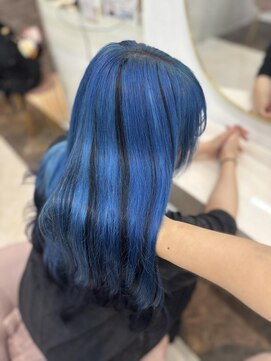 ラビス(Lovis) くびれヘア/アプリコットオレンジ/ハイライトカラー/夏/縮毛矯正