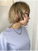 前上がりボブ×ハイトーン