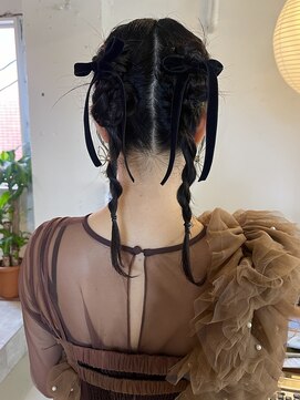 ライン(LINE) お呼ばれヘア/ヘアアレンジ