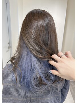 ナビバイケンジ(NaVI by KENJE) 【NaVI/伊藤】ブリーチあり青みのあるラベンダーカラー