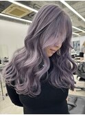 坂野貴哉ラベンダーグレージュラベンダーカラーハイトーンカラー