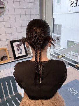 ヘアー アレス(hair ales) カチモリ ヘアセット ヘアアレンジ