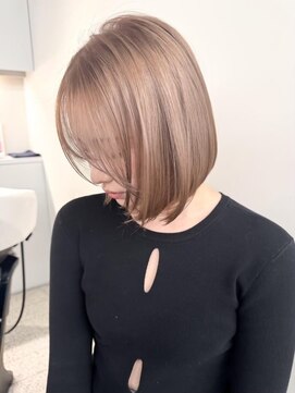 ゴカン バイ ジル ブラン 名古屋(Gokan by JIL BLAN) ハイライトバレイヤージュダブルカラーショートカット30代40代