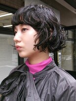 ミース(MIES)&nbsp;ミニボブ／パーマ／なんばボブ/担当者平井