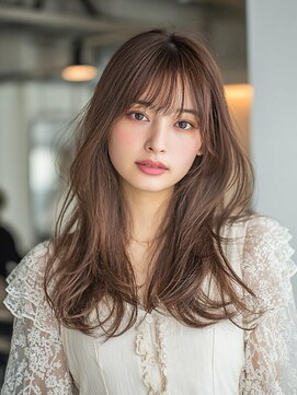 ノイ(neu) 【静岡エリア】シースルーバングやわらかベージュロングレイヤー