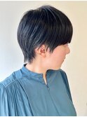 【松戸 アイダ】黒髪マッシュショート/軽め黒髪クールショート