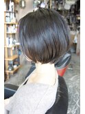 直毛の方でも自然な円みを☆骨格補正ショート