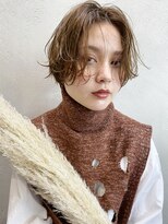 アイティー バイ アルバム 中野店(IT by ALBUM)&nbsp;無造作ショート_クールショートピンクベージュボブルフ_38085