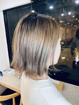 ヘアーワークス ヘルム 渋谷店(HAIR WORKS HELM) [HELM渋谷］ふんわりカールヘルシースタイルショコラアッシュ71