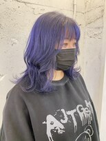 レンク(LENC) ブルーカラー×ラベンダーカラー×ブリーチカラー