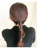 金箔が可愛い　【tight hair arrange】