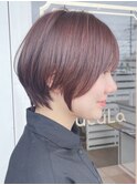 【ルチュラ折戸】ショコラピンク×くびれショート