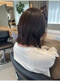 【小岩井美希】大人透明感暗髪ラベンダーグレー/くびれミディ