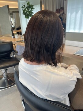 ガリカ 渋谷(Gallica) 【小岩井美希】大人透明感暗髪ラベンダーグレー/くびれミディ